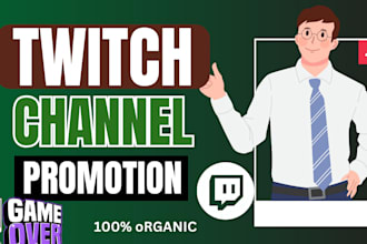 promote your twitch channel organically to gain active audience