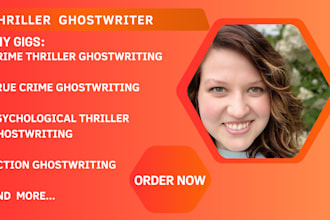 ghostwrite extraordinary thriller, mystery, crime fiction story