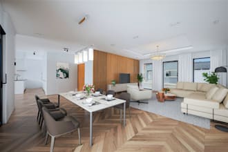 3d interior rendering for interior design and photorealistic visualization