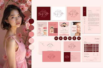 design luxury signature logo, branding kit, and brand identity