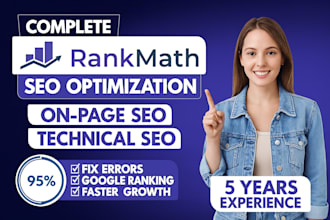 set up rank math SEO plugin with 94 score