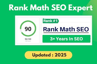 set up rank math SEO plugin with 94 score