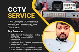 configure cctv remote access, port forwarding, and ddns setup