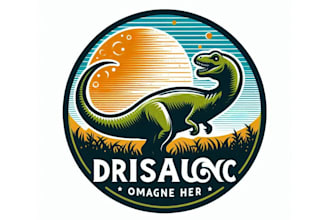 do modern dinosaur logo for you