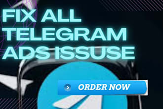 do telegram promotion, fix telegram ad, crypto ads, setup telegram group