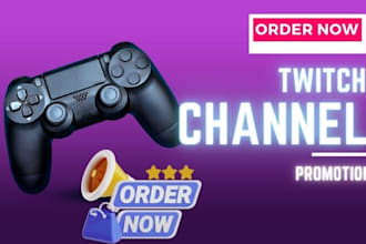 organically do twitch channel promotion and boost live viewers