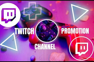 do organic twitch channel promotion and boost live viewers