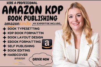 illustrate format and publish your book on amazon kindle kdp book layout design
