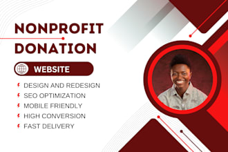 design wordpress nonprofit website charity, donation, church, ngo, non profit