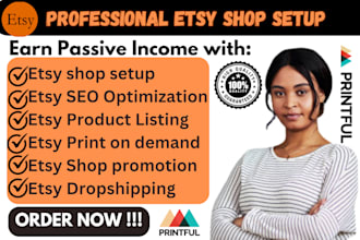 setup etsy shop product listing etsy print on demand