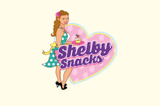 create a custom modern cakes company logo design