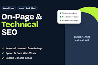 wordpress on page and technical SEO with yoast or rank math