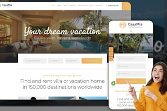 build vacation rental hotel booking wix website  property management website