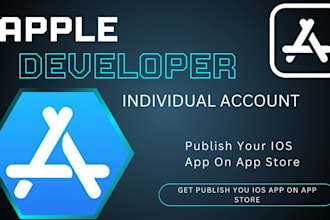 create verified apple developer individual  account for publishing app
