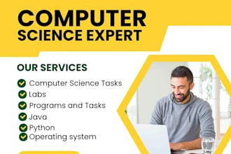 do computer science assigned, cpp, java, python programming tasks and projects