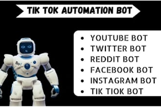 build an automated twitch, kick channel, instagram, and twitter bot