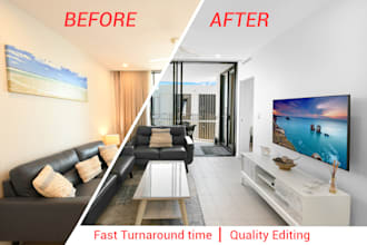 do real estate photo editing and retouching