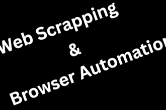 do web scrapping and web automation