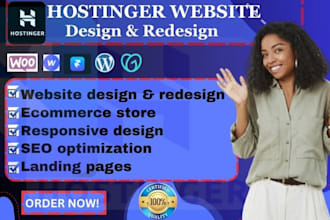 do hostinger website design and redesign, hostinger wordpress website hostinger