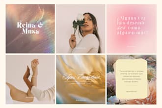 create canva templates for an aesthetic instagram feed