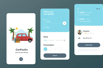 develop a ride sharing app or a carpooling app like uber or blablacar