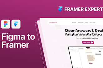 convert figma design to framer website, framer professional website design