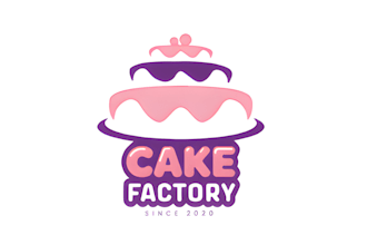 design watercolor bakery or cake sweet treats logo