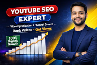 be your youtube video SEO specialist channel manager for organic growth