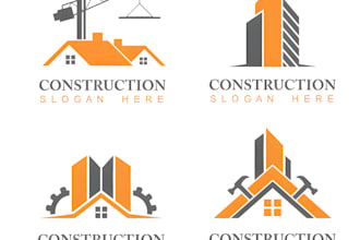 do roofing construction business logo
