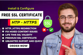 install SSL certification and fix wordpress errors and bugs