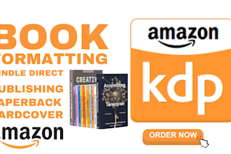 format, publish, promote your book on amazon and kindle KDP