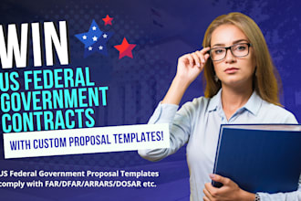 draft rfp rfq proposal template for US fed govt response in compliance with far