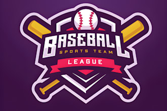 design awesome baseball or varsity style logo for you