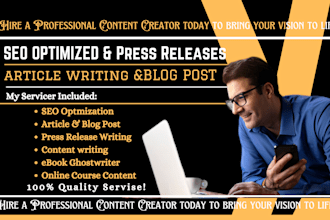 do SEO article writing blog post writing, and content writing health and fitness