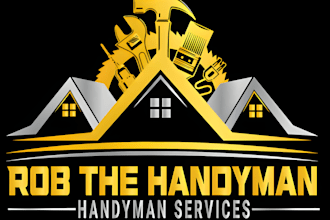 make roofing, home renovation, remodeling and handyman logo