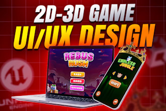 design a stunning game UI UX for mobile and desktop