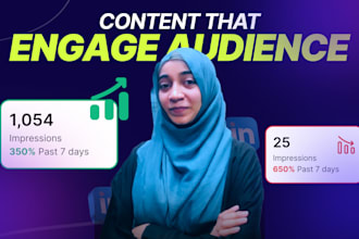 be your linkedin manager, content creator, ghost writer, post copywriting