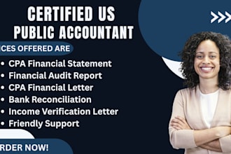 do CPA comfort letter, CPA income verification letter, CPA attestation letter