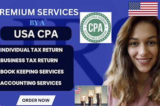 build a US CPA profit loss, financial statement, CPA letter