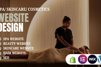 design medical spa website skincare spa website beauty cosmetic spa website