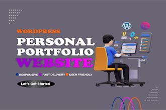 create a stunning wordpress personal portfolio website