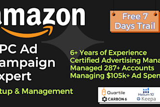 setup and optimize amazon PPC campaigns, amazon sponsored ads expert