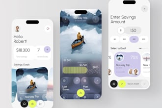 build personal finance app, budget tracker app, expense manager app, savings app
