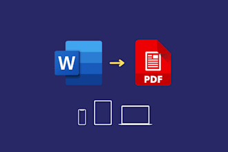 format your word doc to PDF format