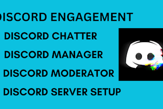 chat in your discord server,discord manager,discord chatter, discord chat