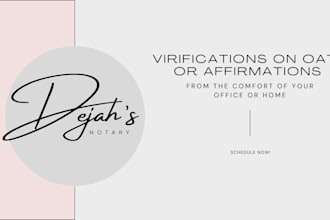 take verifications on oath and affirmations