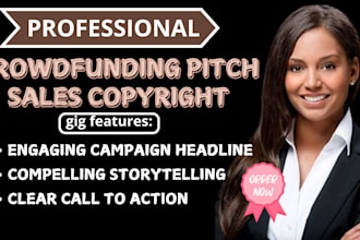 write converting pitch sales copy for kickstart indiegogo gofundme campaign