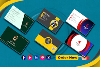 design professional visiting cards, business cards, and your brand identity