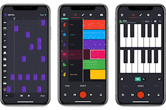create beat maker app, music production app, audio mixer app, sound editing app