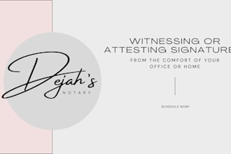 witness and attest signatures